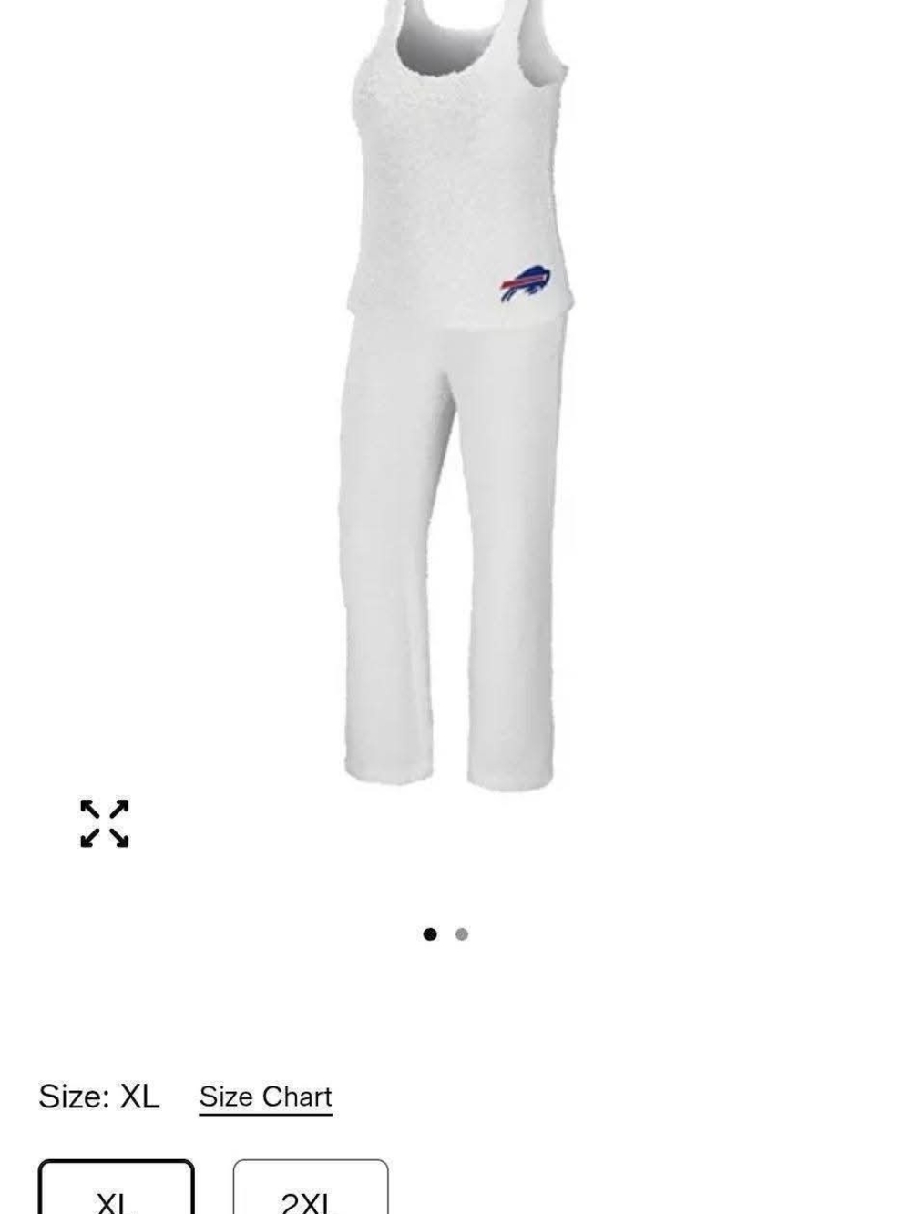 NFL Women's White Tank & Sweatpants Set with Team Logo